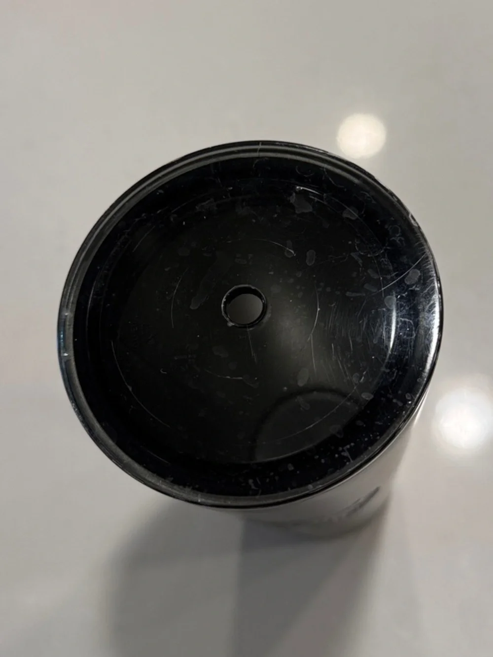 Starbucks Matte Black Travel Tumbler with Embossed Logo